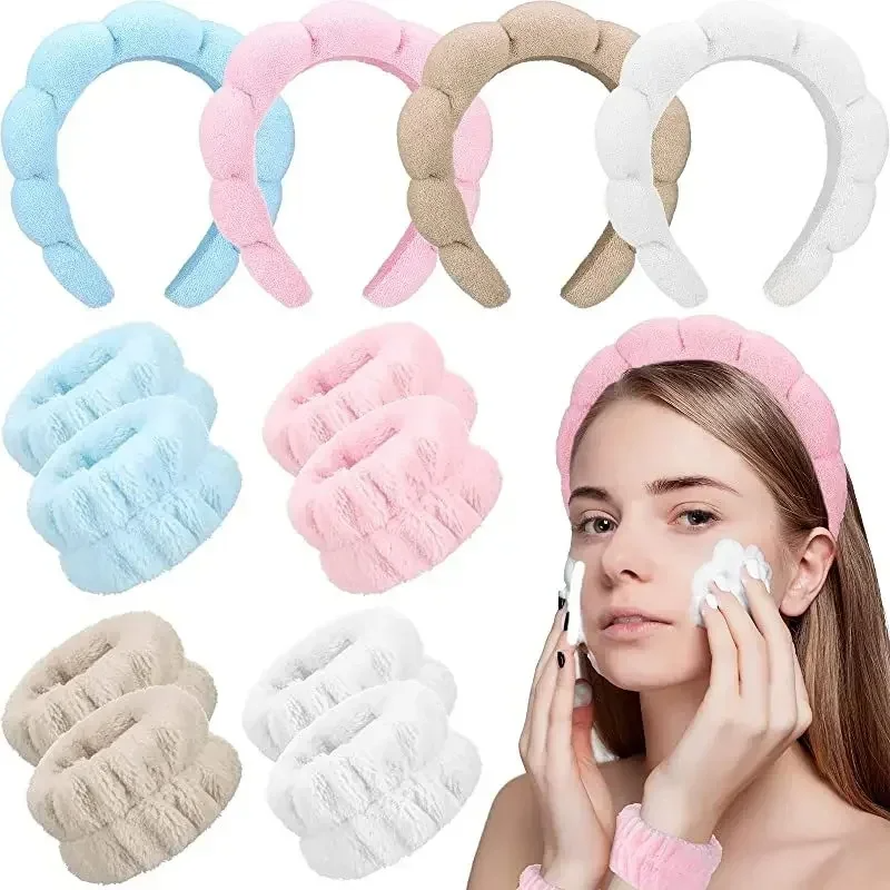 Wash Effect Set - 3PCS Twisted Foam Hair Band Set