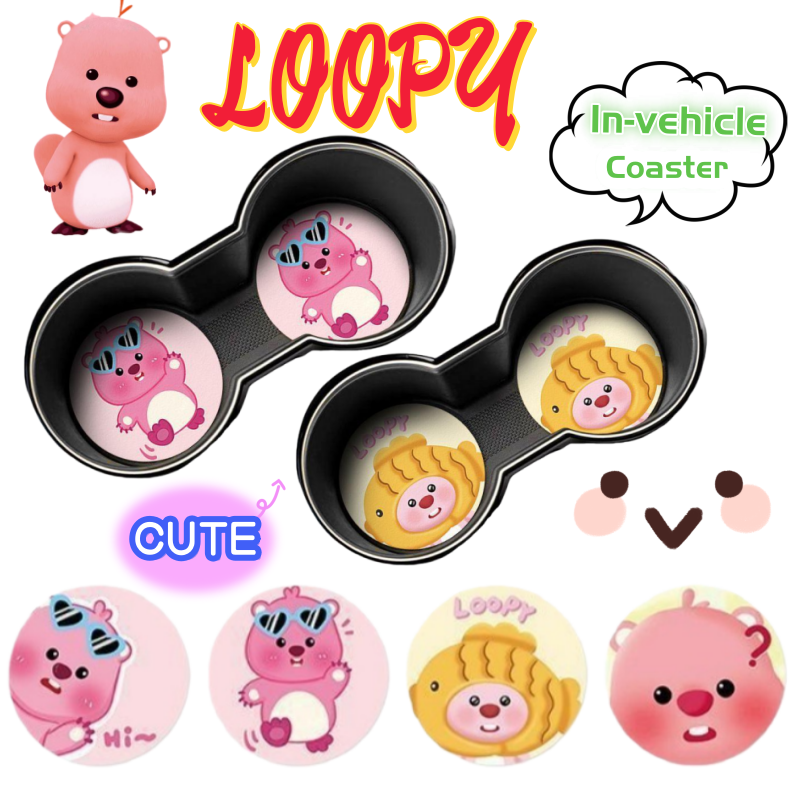 Model Kit Girl - Loopy Creative Cartoon Car Coaster for