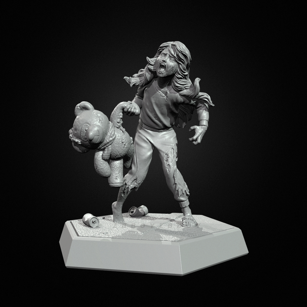 The height of man 38mm  50mm   - Model Kit Zombie Girl avis et prix