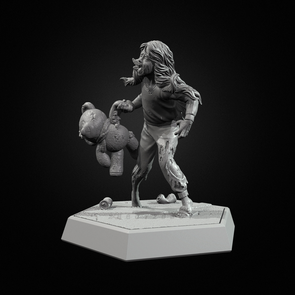 The height of man 38mm  50mm   - Model Kit Zombie Girl avis et prix