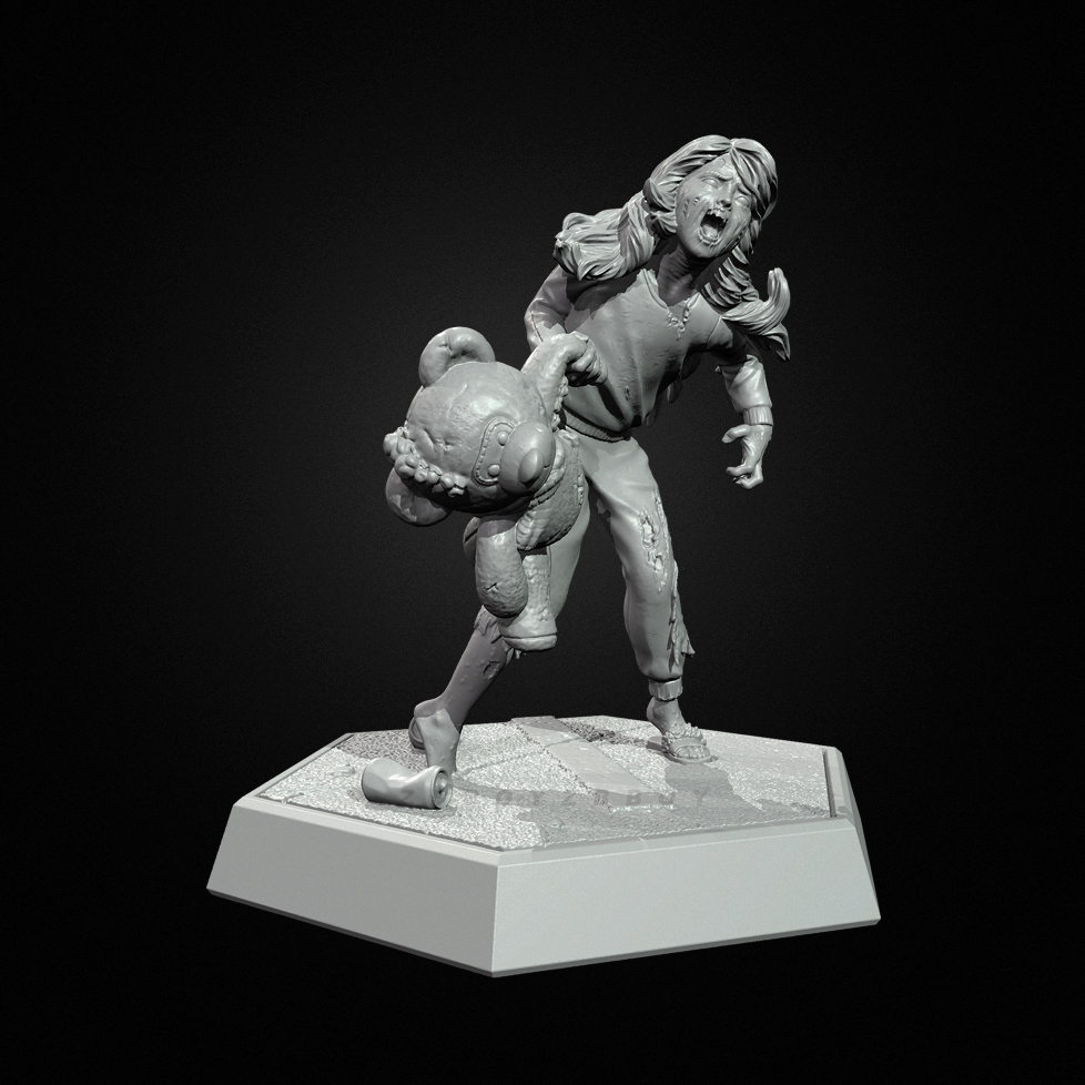 The height of man 38mm  50mm   - Model Kit Zombie Girl avis et prix
