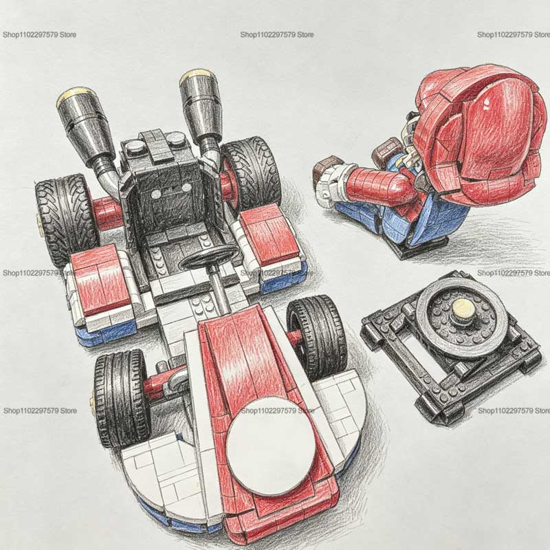 2026 New Race Car Building Blo - Model Kit Centaur avis et prix