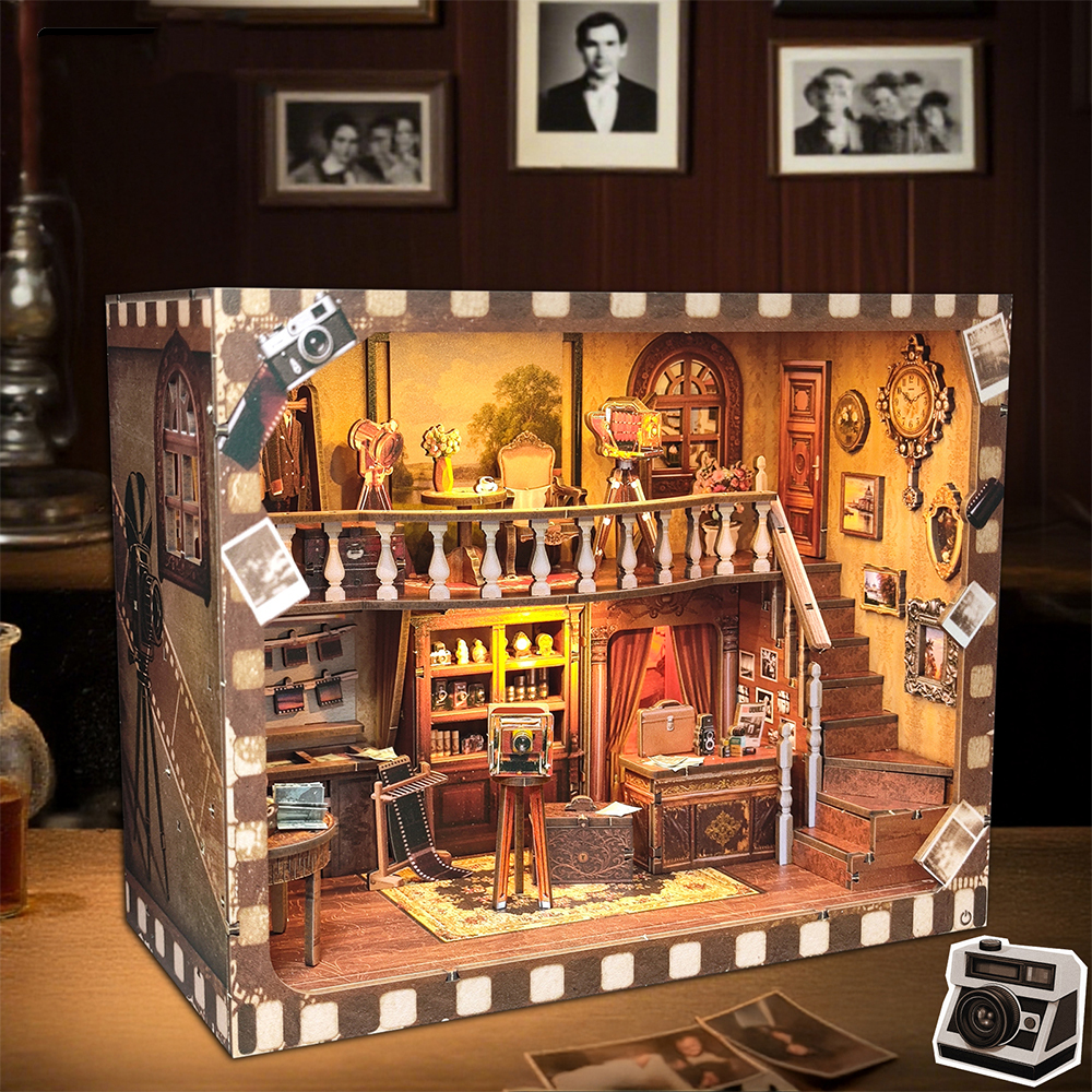 DIY Wooden Book Nook Shelf Ins - Model Kit Studio avis et prix