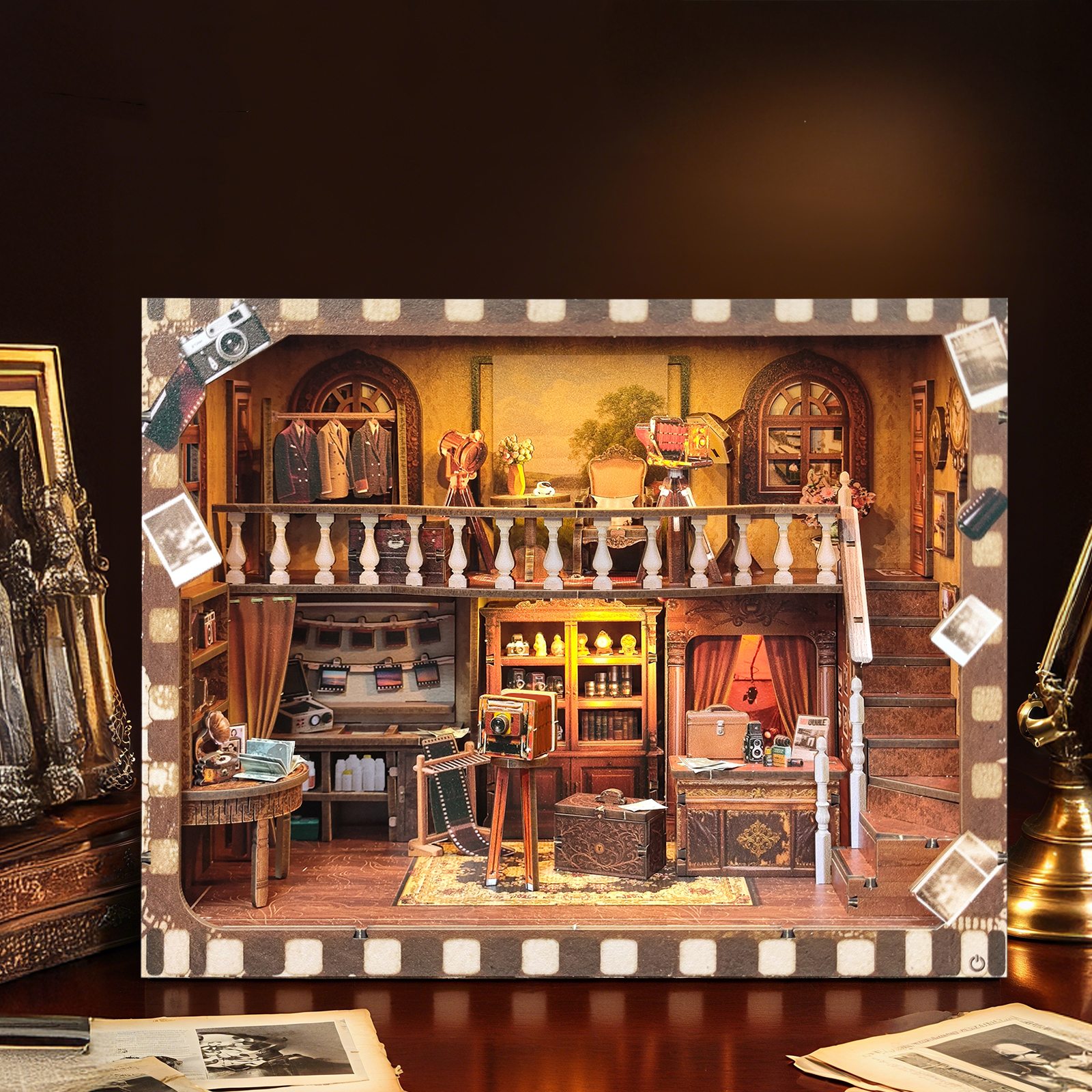 DIY Wooden Book Nook Shelf Ins - Model Kit Studio avis et prix