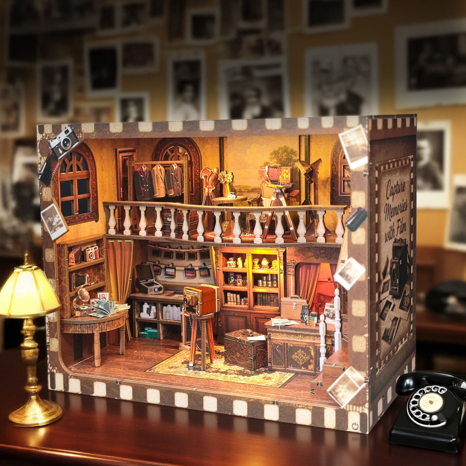 DIY Wooden Book Nook Shelf Ins - Model Kit Studio avis et prix