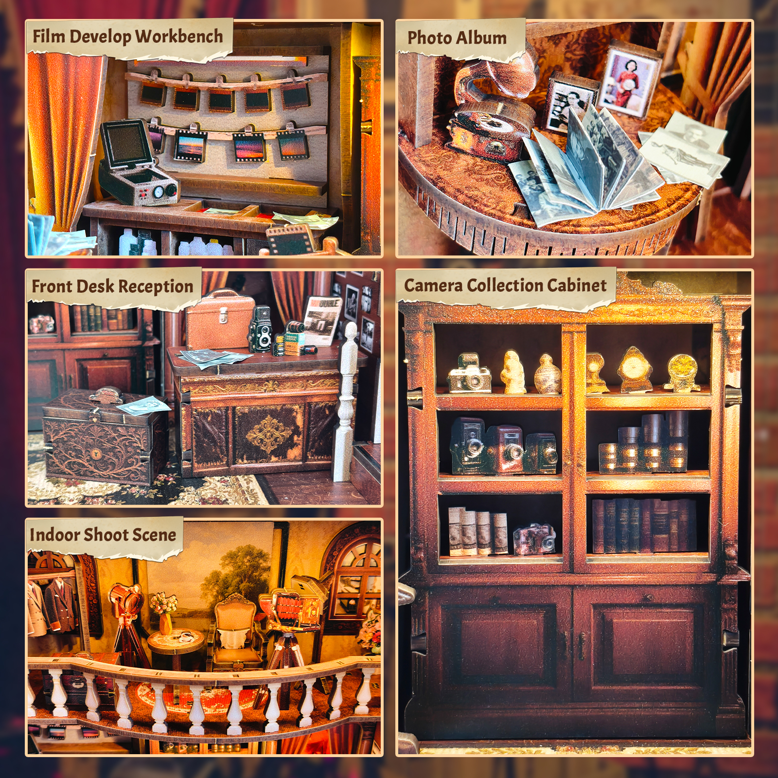DIY Wooden Book Nook Shelf Ins - Model Kit Studio avis et prix