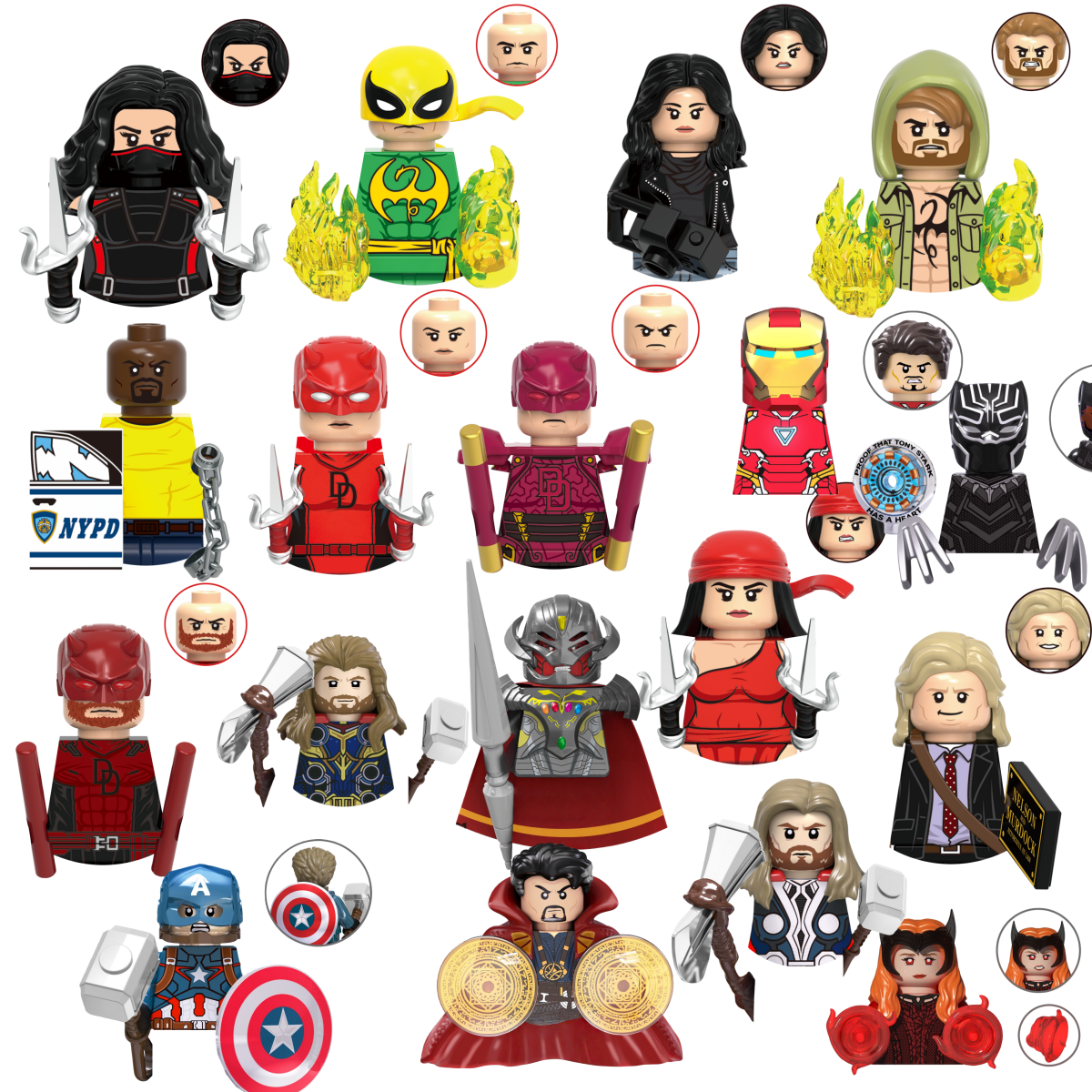 Blind Box Mini Building Blocks - Model Kit Iron Man avis et prix