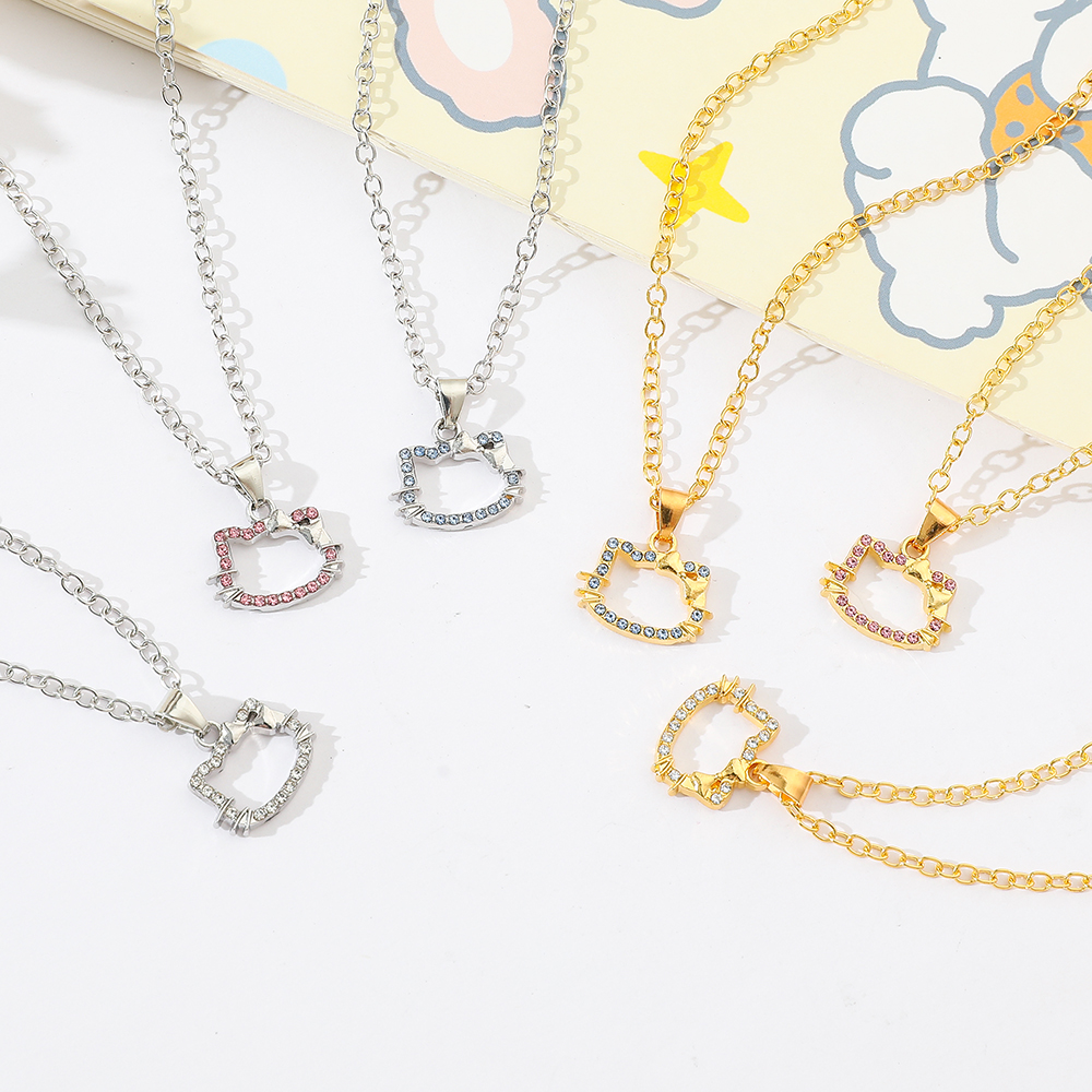 6pcs Hello Kitty Necklace Set  - Model Kit Girl avis et prix