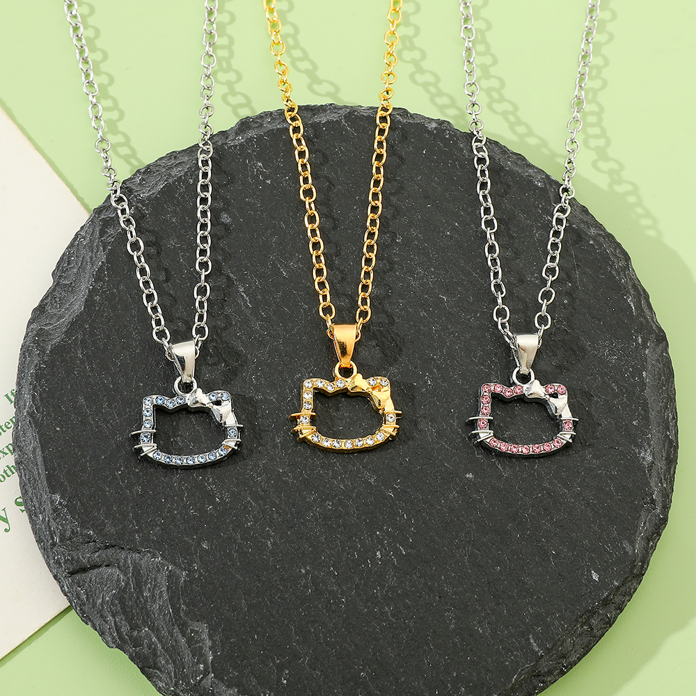 6pcs Hello Kitty Necklace Set  - Model Kit Girl avis et prix