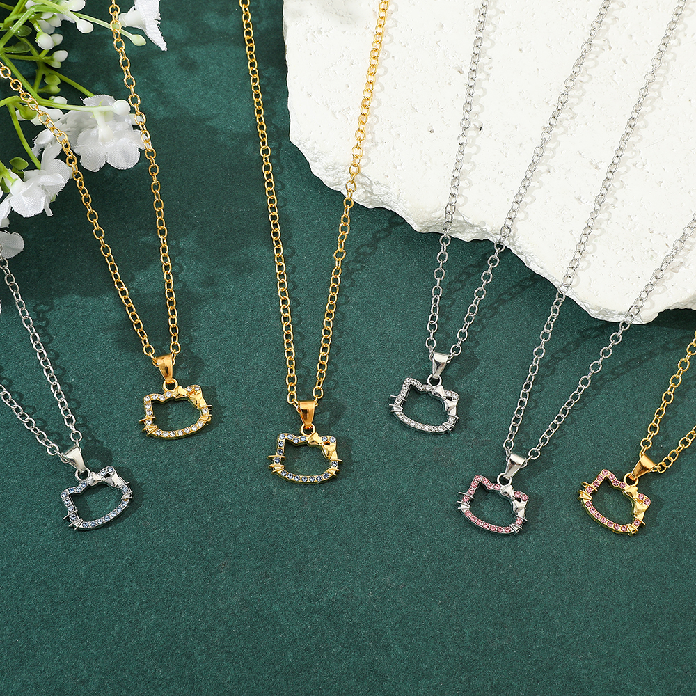 6pcs Hello Kitty Necklace Set  - Model Kit Girl avis et prix