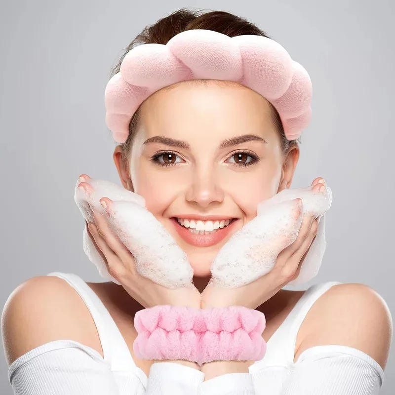 3PCS Twisted Foam Hair Band Se - Wash Effect Set avis et prix