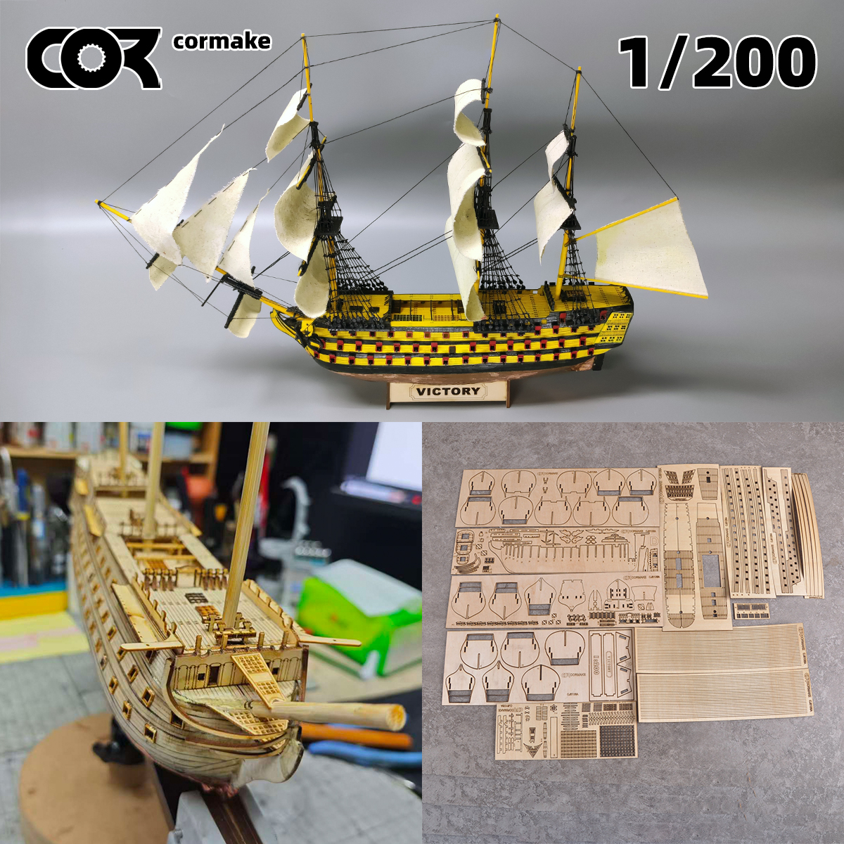 1/200 HMS Victory Ship of the  - Model Kit Hms Victory avis et prix